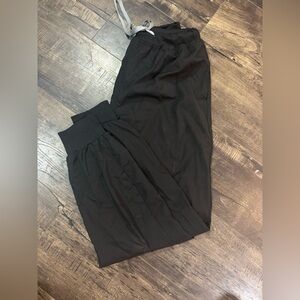 WOMENS Black Scrub Pants - Elastic Waist Comfort